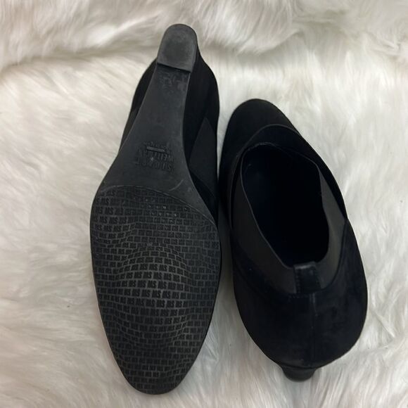 Stuart Weitzman black suede wedge shoes size 10 B33 - Picture 12 of 12